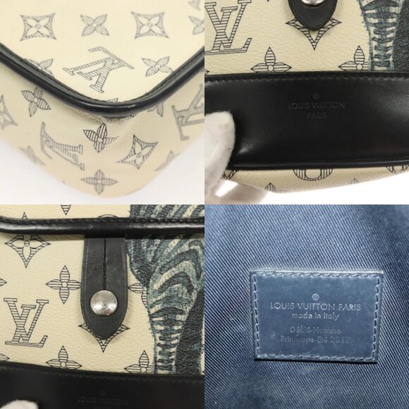 LOUIS VUITTON Monogram Savanna Messenger BB Shoulder Bag Navy M54247 Auth 127639 - Picture 14 of 15
